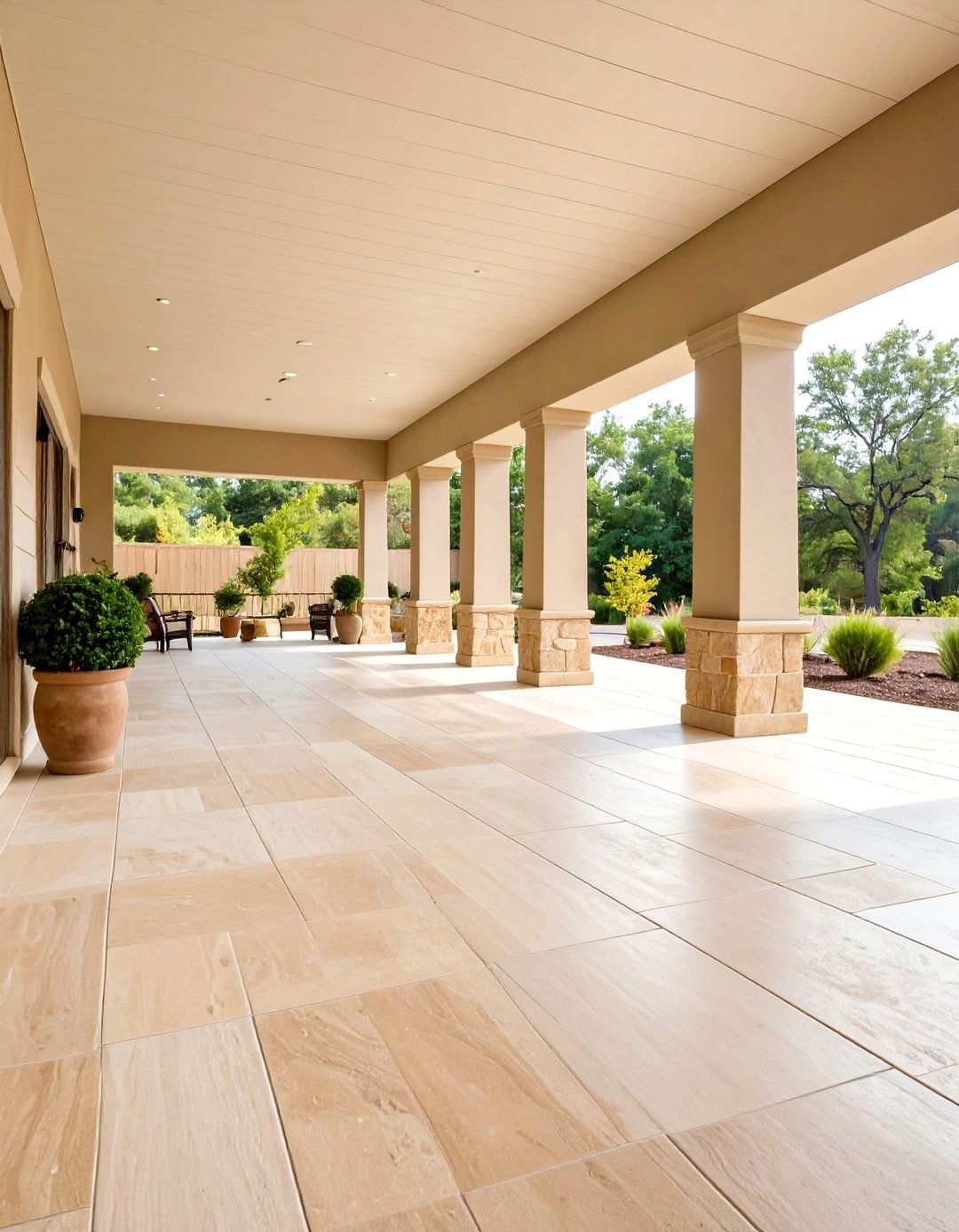 Sandstone Beige Floors - 24 Porch Paint Colors