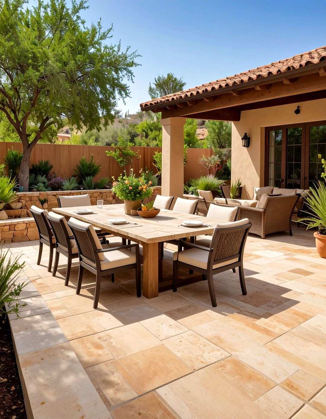 Sandstone Outdoor Tiles - 24 patio tile ideas
