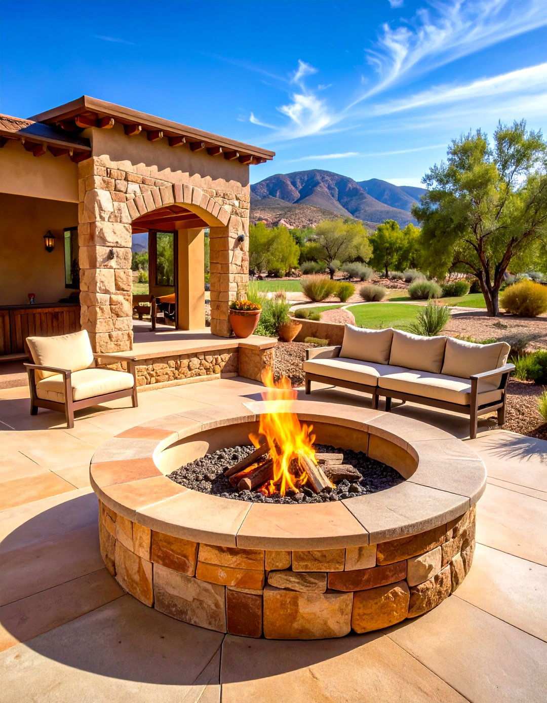 Sandstone Rustic Fire Pit Build - 24 Rock Fire Pit Ideas