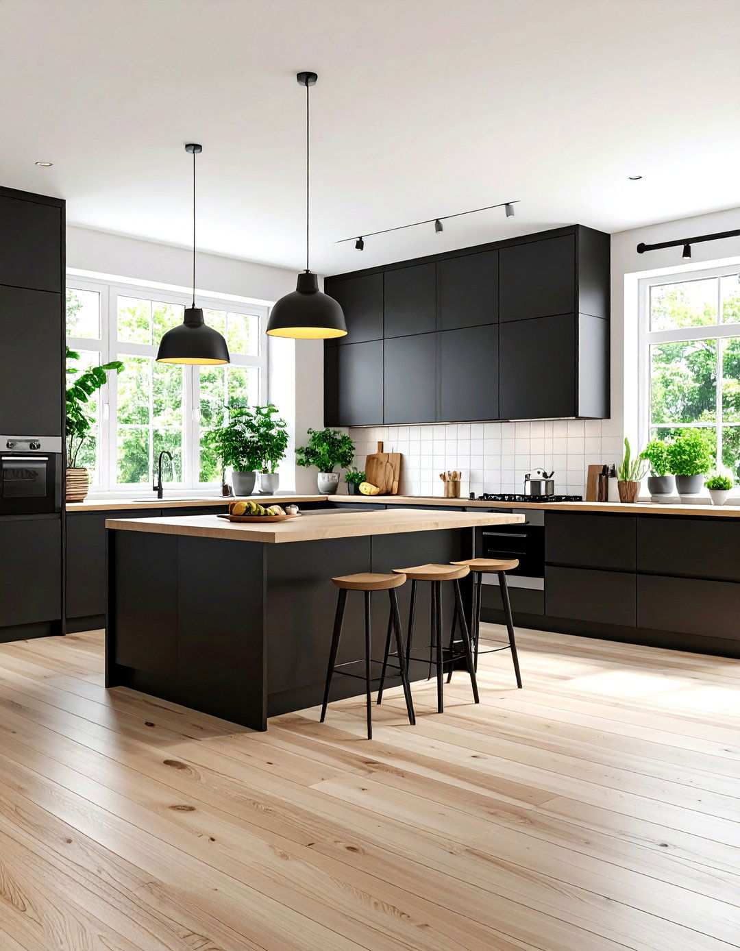 Scandinavian Black Kitchen Cabinet Simplicity - 24 kitchens with beautiful black cabinets