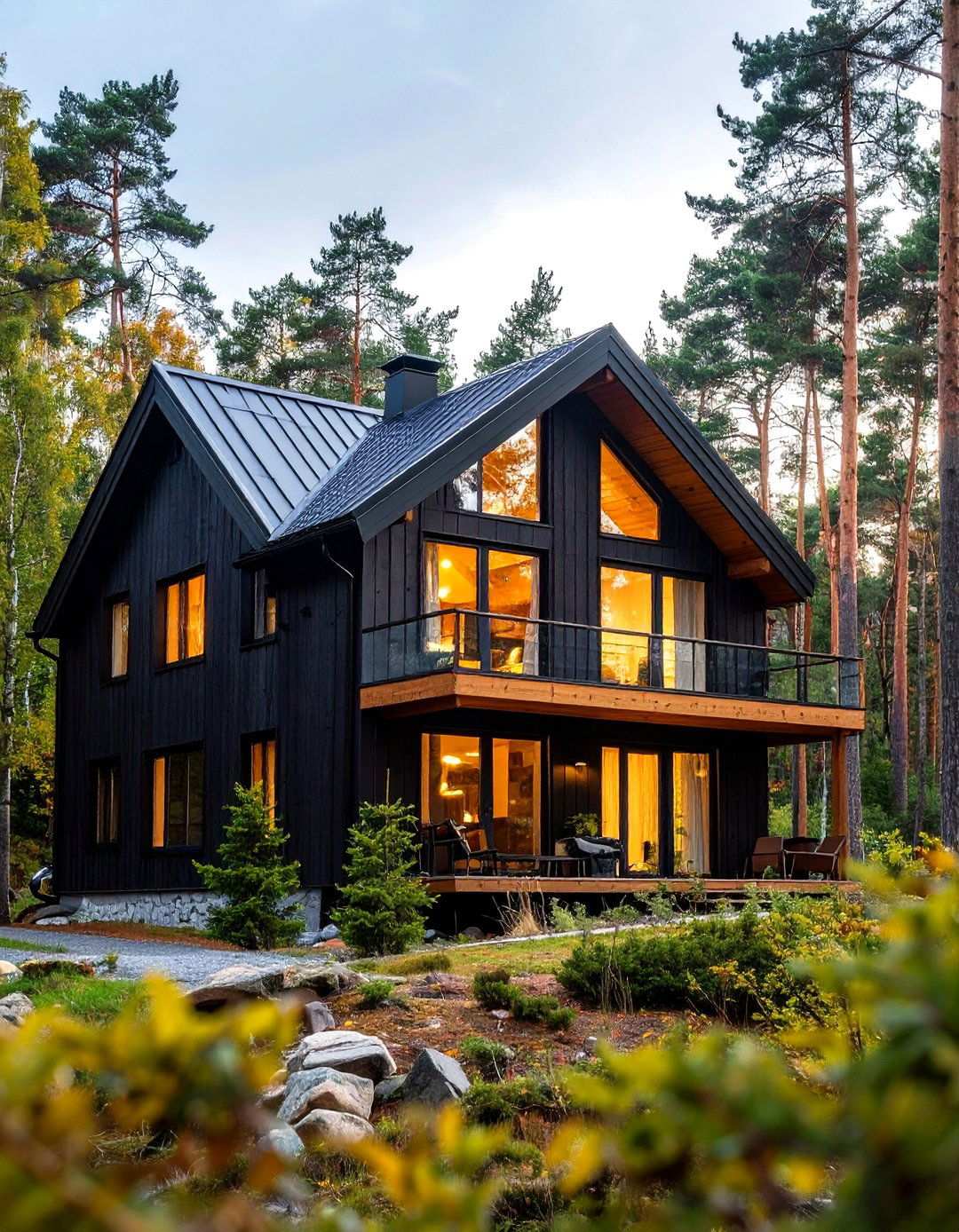 Scandinavian Black Timber Houses - 24 Modern Black Houses