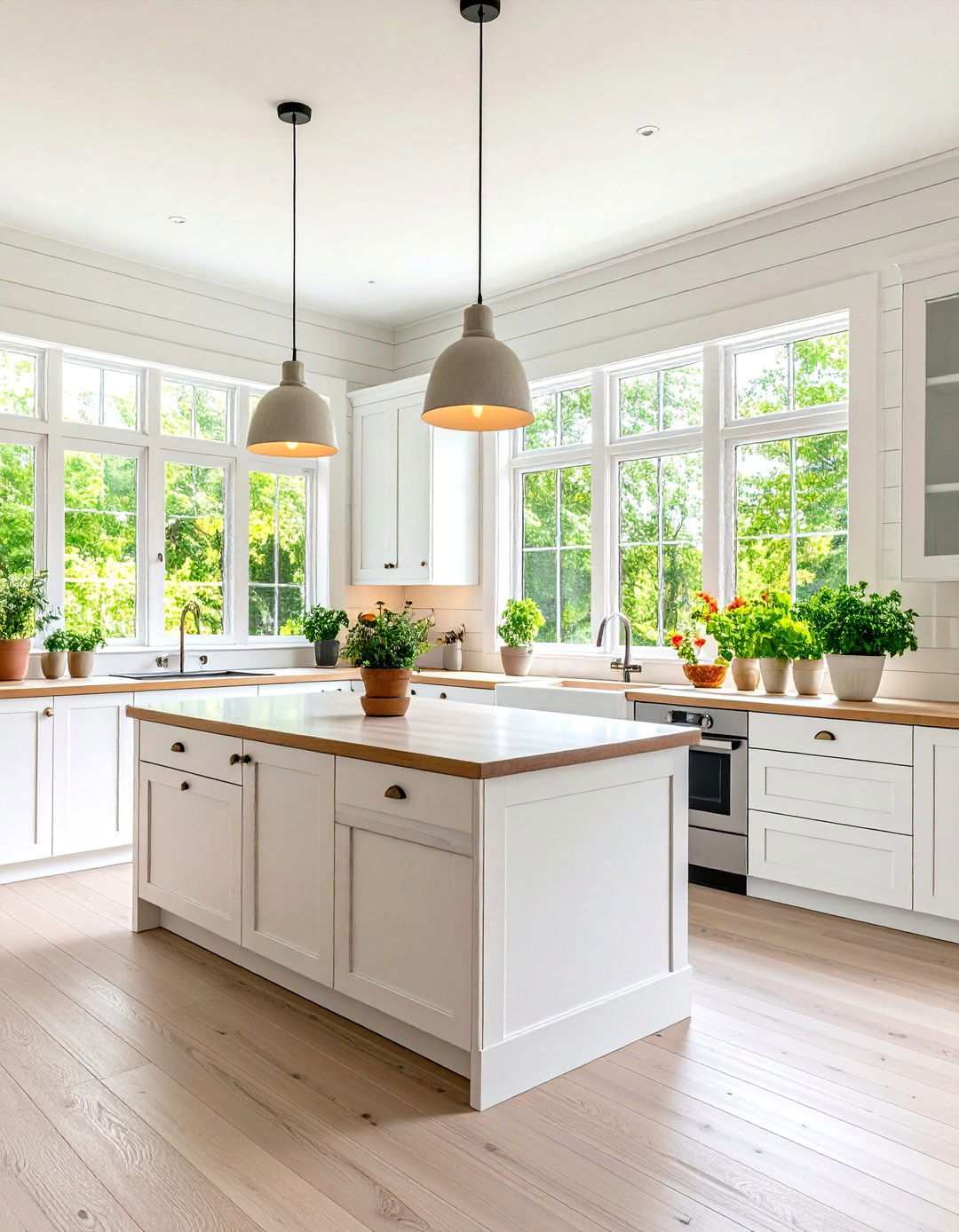 Scandinavian Bright Kitchen Sunroom - 24 Sunroom Kitchen Ideas