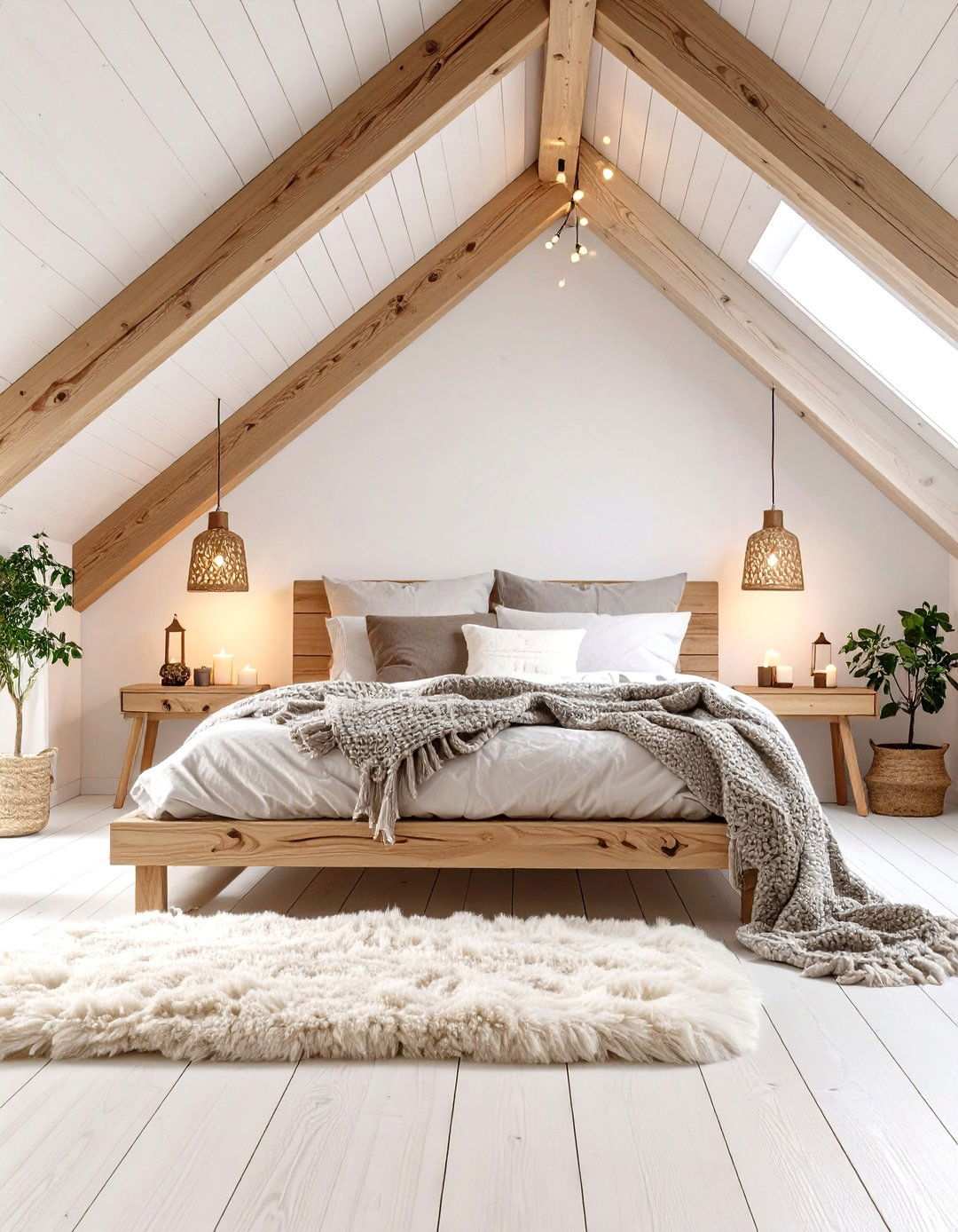 Scandinavian Hygge Comfort - 24 Low Sloped Ceiling Bedroom Ideas