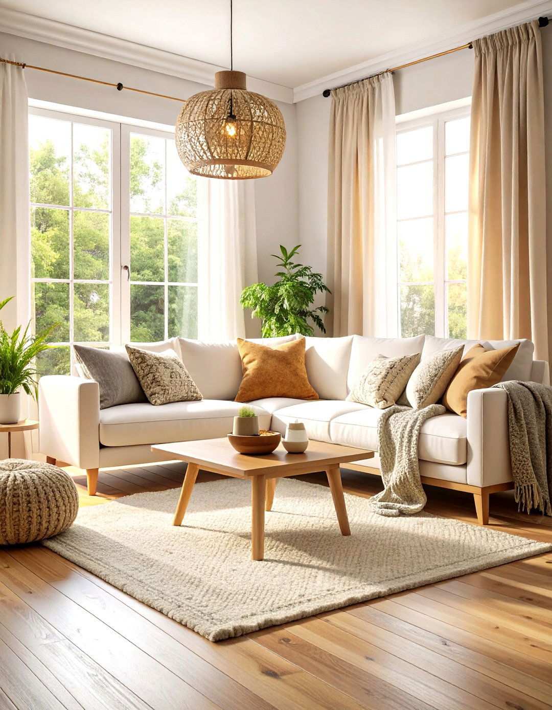 Scandinavian Hygge Comfort Zone - 24 White Couch Living Room Ideas