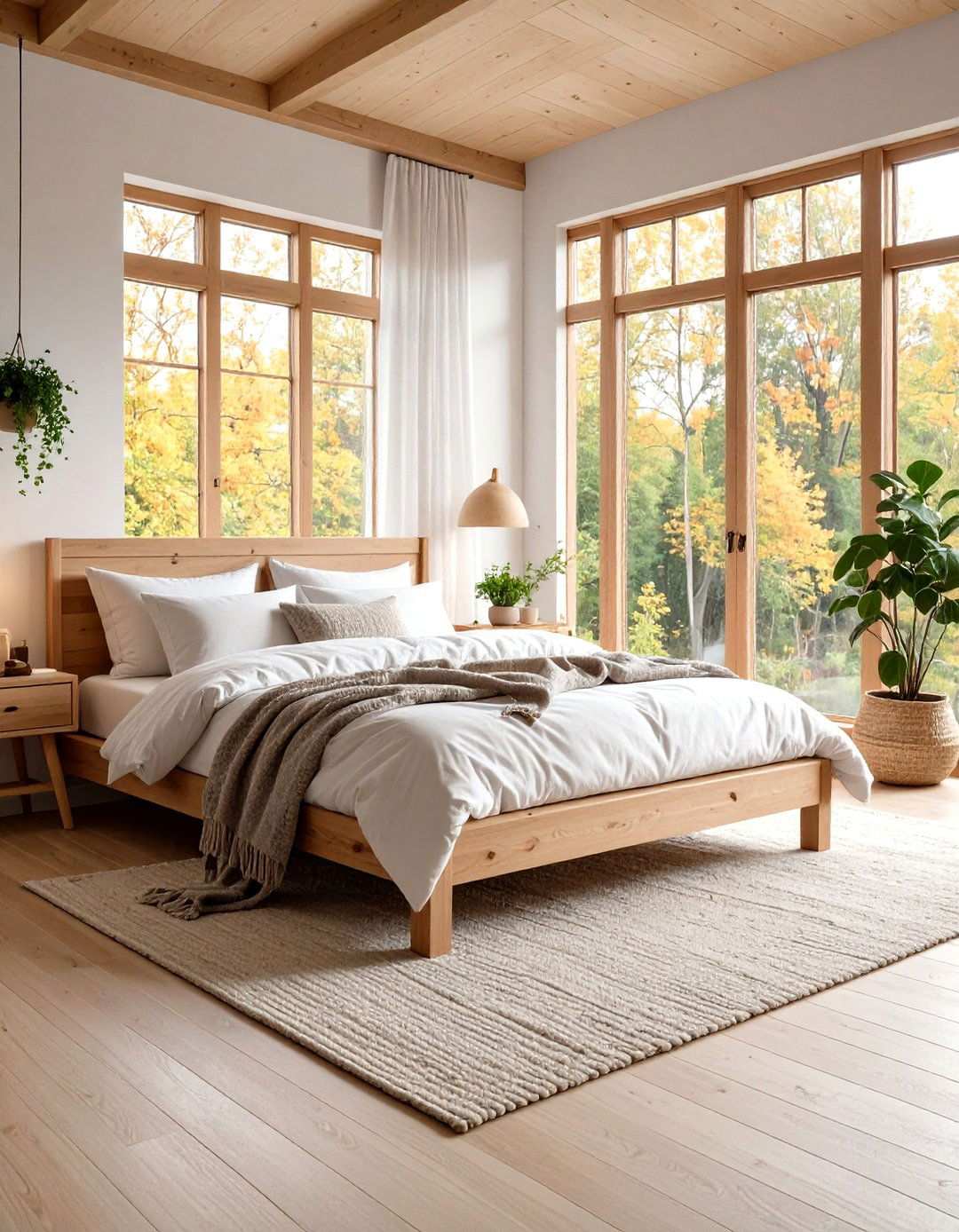 Scandinavian Hygge with Natural Elements - 24 Large Bedroom Design Ideas