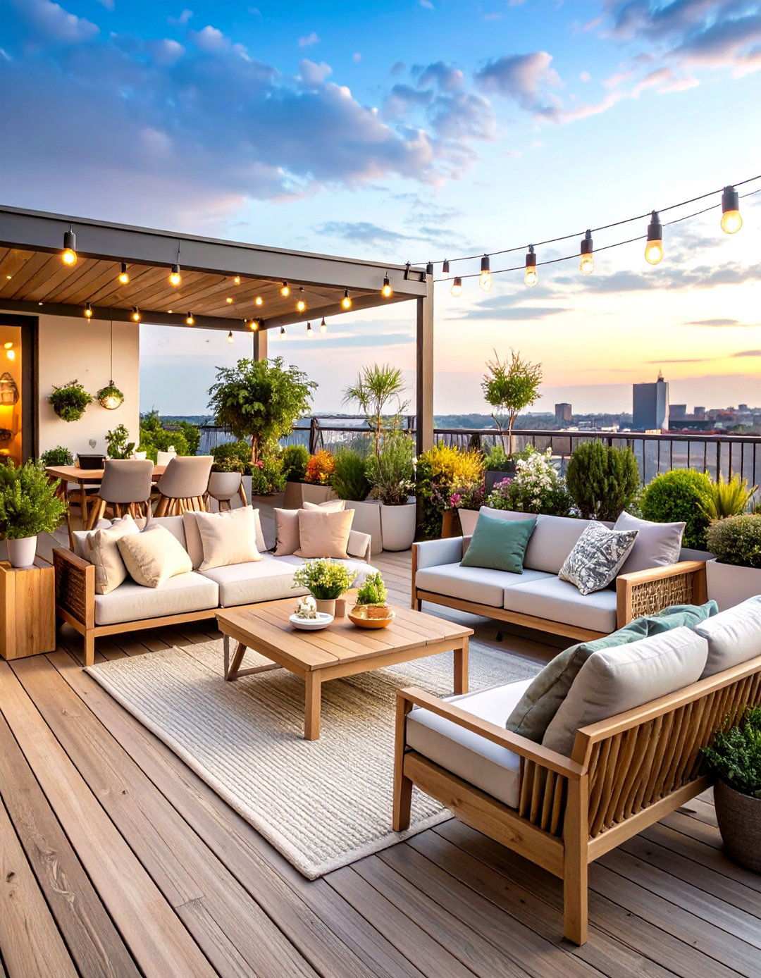 Scandinavian Inspired Rooftop Deck - 24 Rooftop Deck Ideas