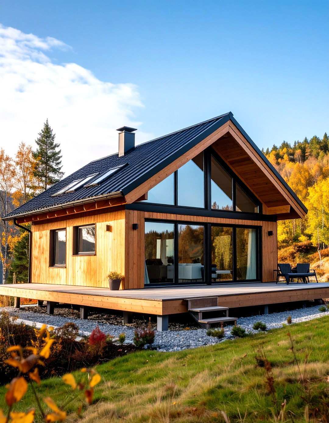 Scandinavian Inspired Simplicity - 24 houses with black roofs