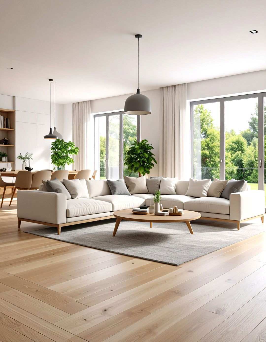 Scandinavian Inspired Sunken Space - 24 Sunken Living Room Ideas