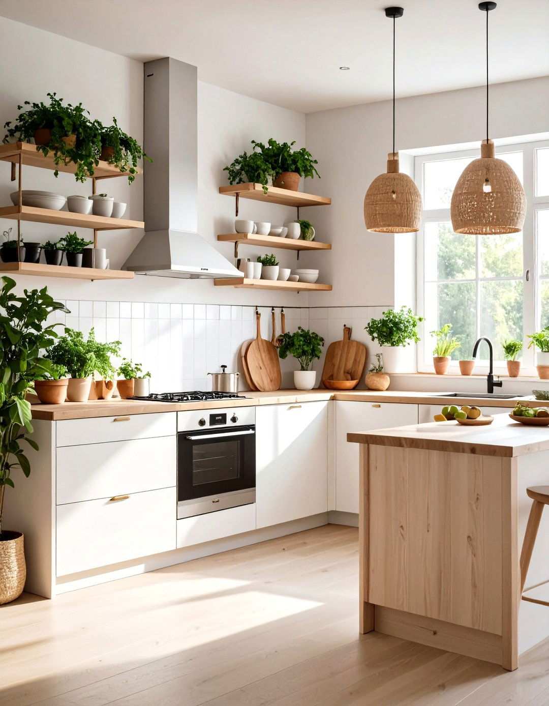 Scandinavian Kitchen Aesthetics - 24 Kitchens Without Upper Cabinets