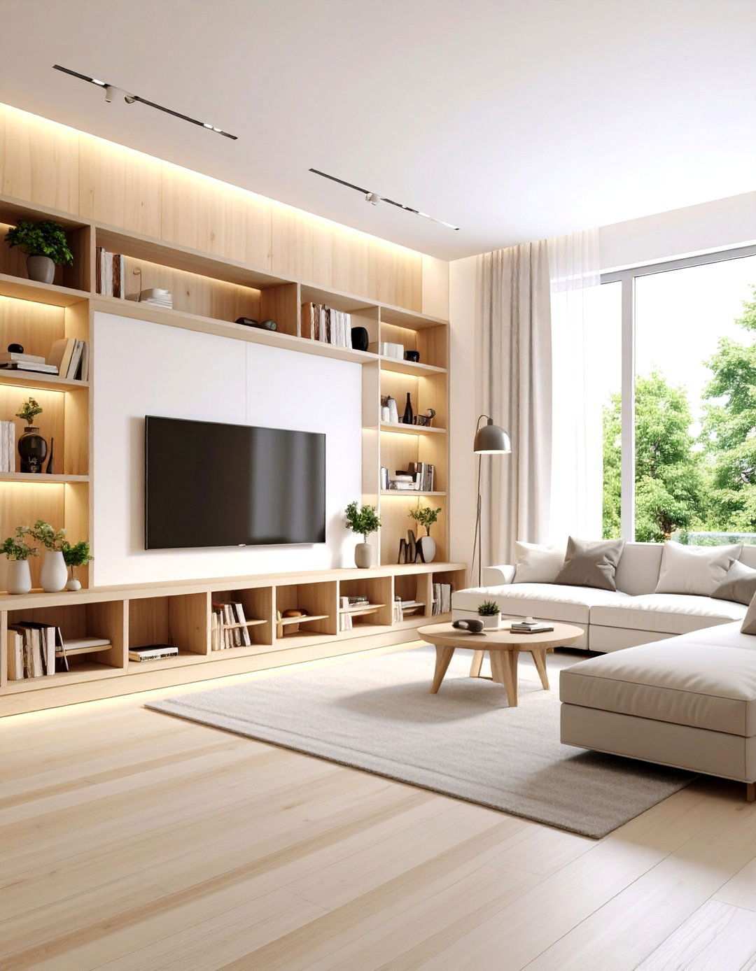 Scandinavian Minimalist Media Nook - 24 Small Media Room Ideas