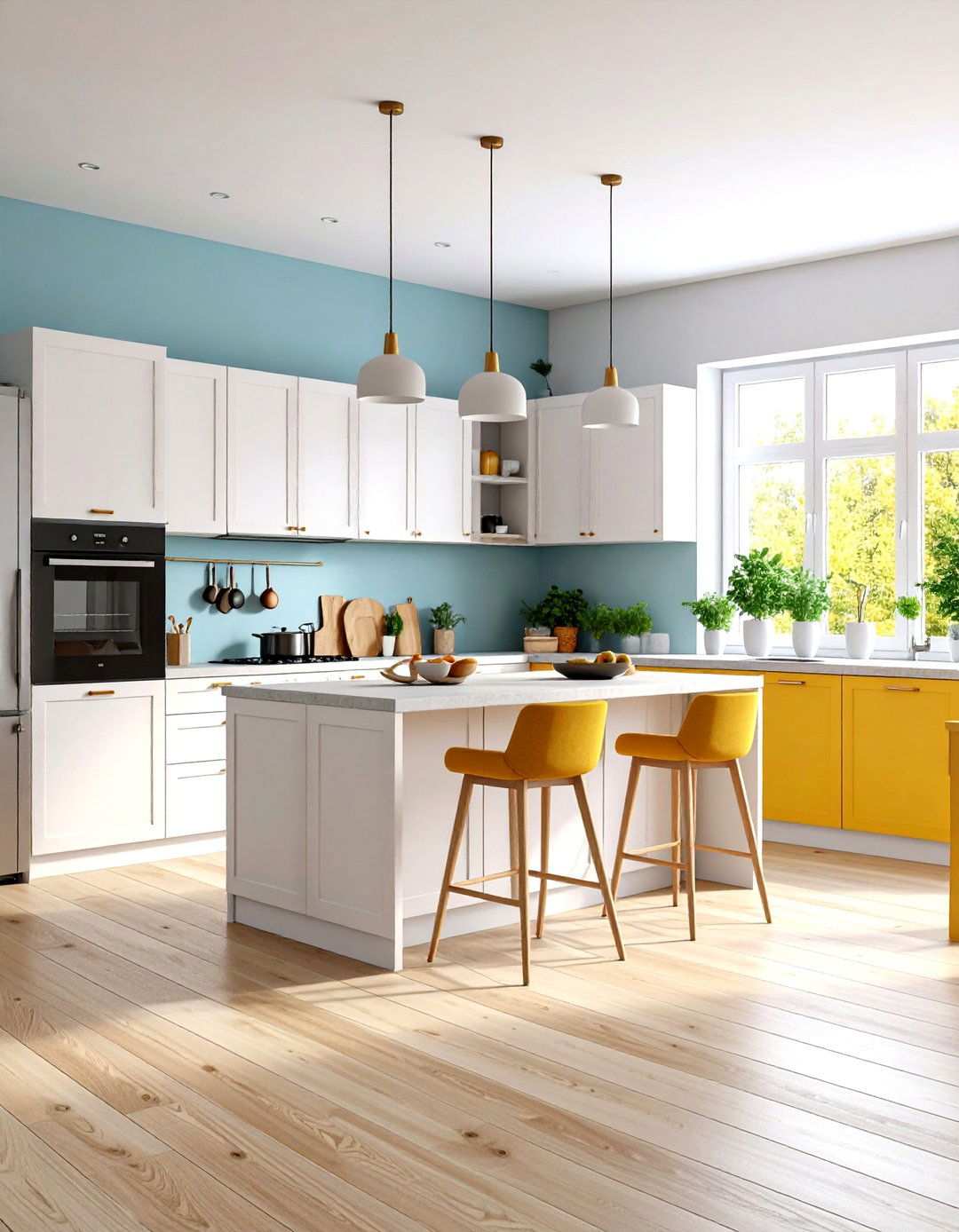 Scandinavian Minimalist Open Kitchen Living Room - 24 Open Kitchen Living Room Ideas