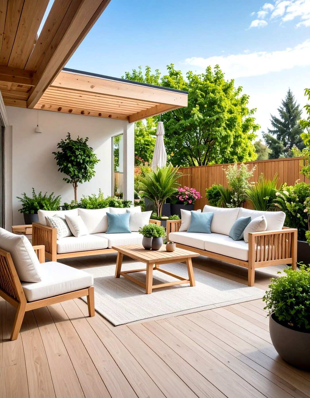 Scandinavian Minimalist Patio - 24 Small Backyard Patio Ideas