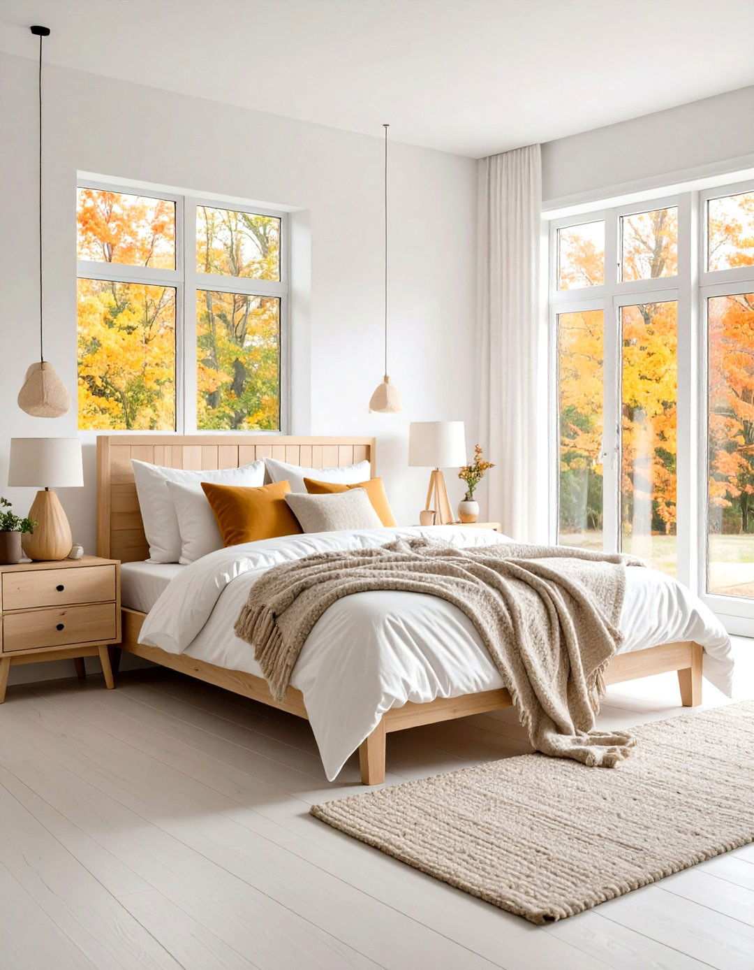 Scandinavian Minimalist White Bedroom - 24 White Bedroom Ideas