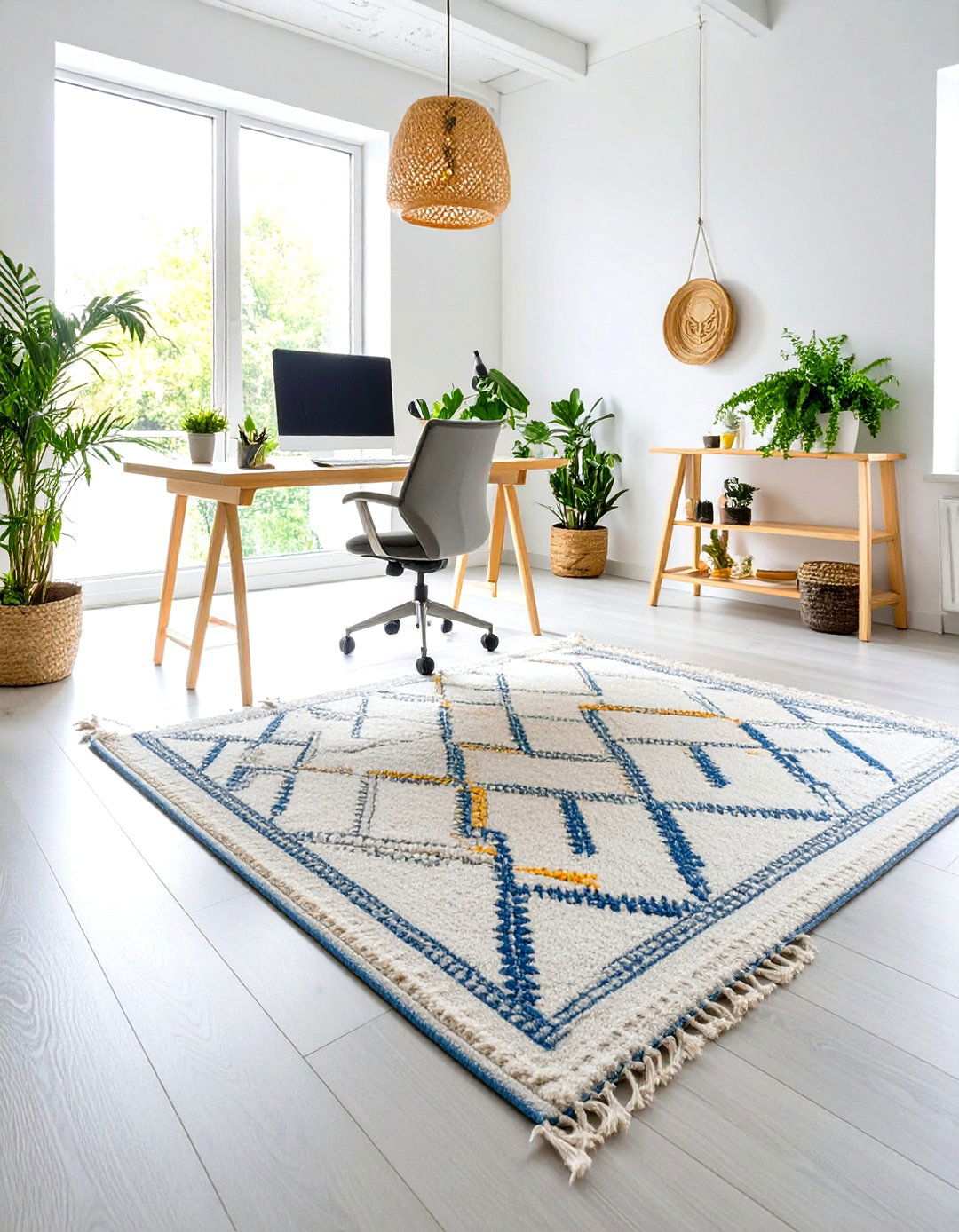 Scandinavian Office Rugs - 24 Office Rug Ideas
