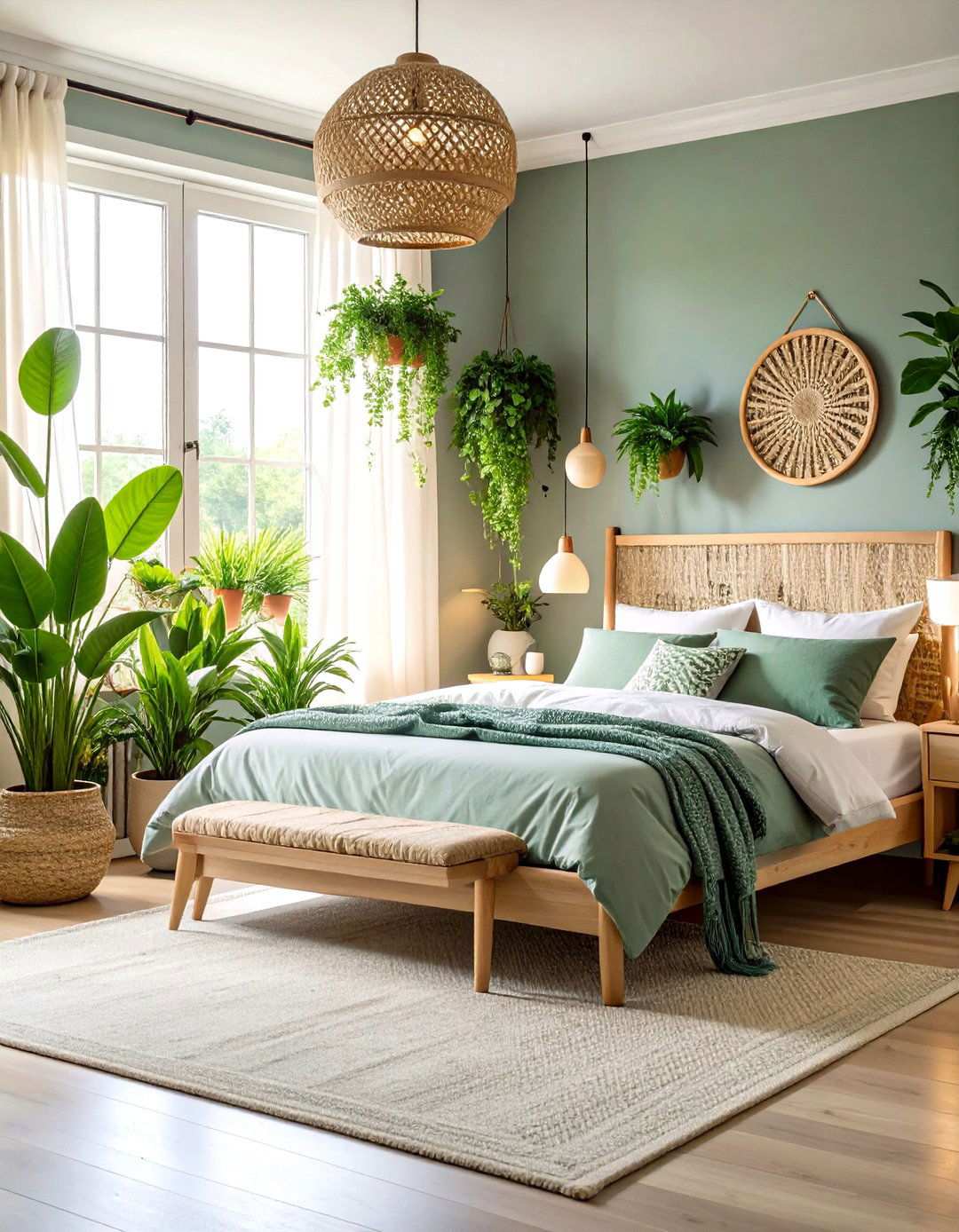 Scandinavian Plant Integration - 24 Scandinavian Bedroom Ideas