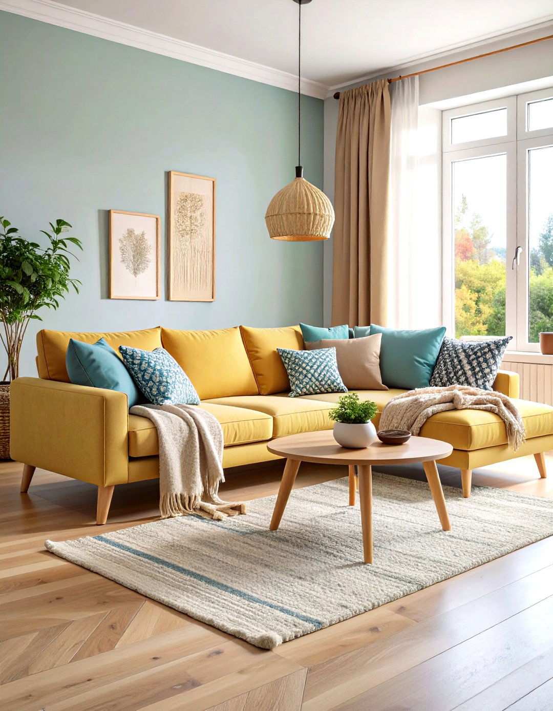 Scandinavian Sectional Hygge - 24 Sectional Living Room Ideas