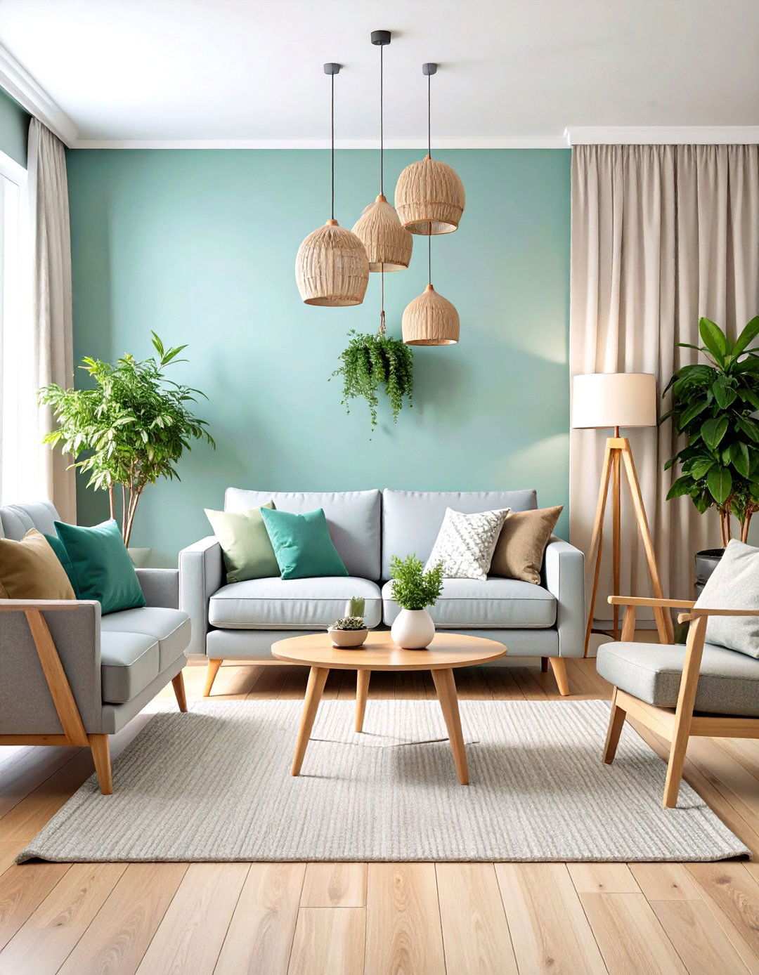 Scandinavian Symmetrical Living Room - 24 Symmetrical Living Room Ideas