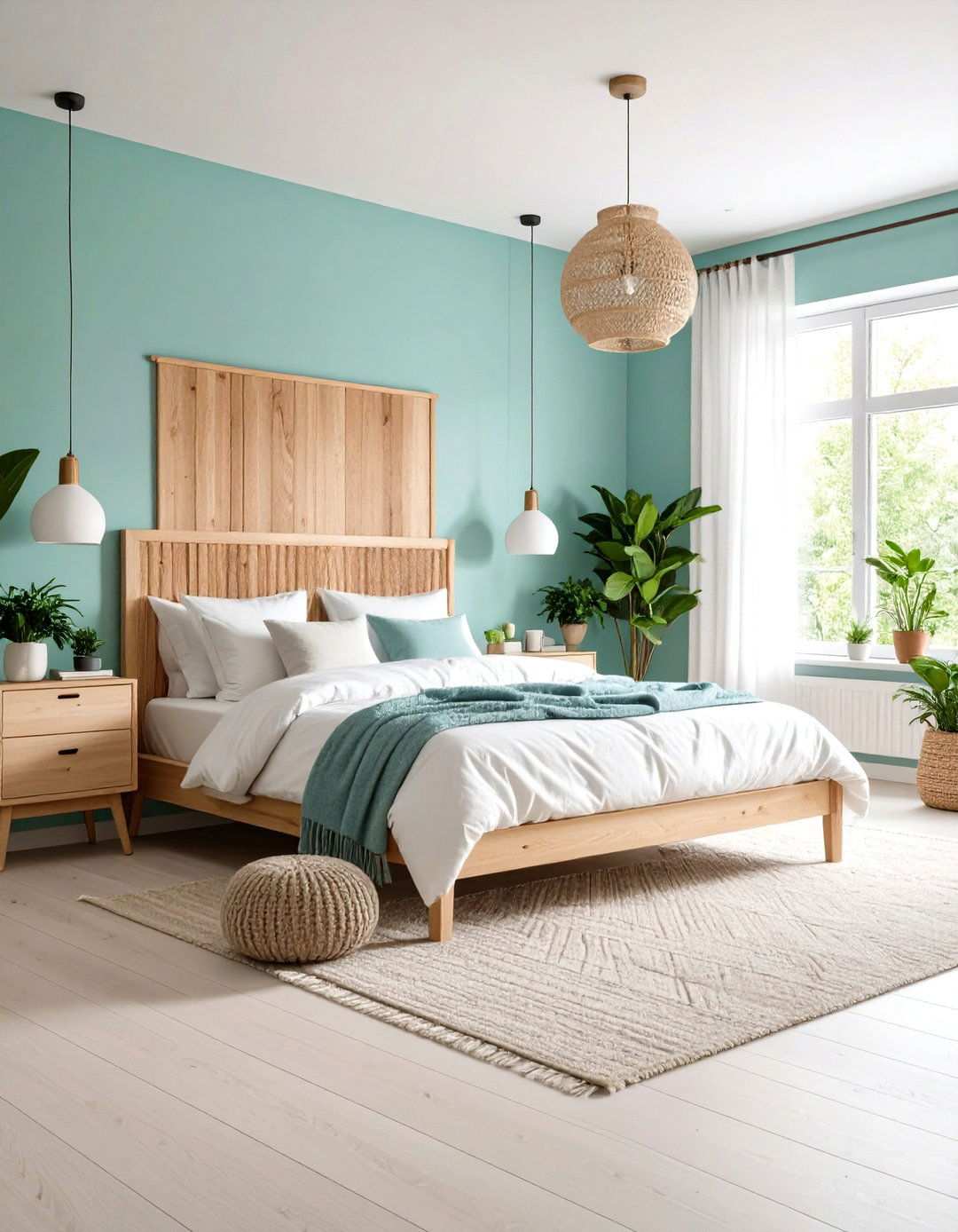 Scandinavian Turquoise Bedroom - 24 Turquoise Bedroom Ideas
