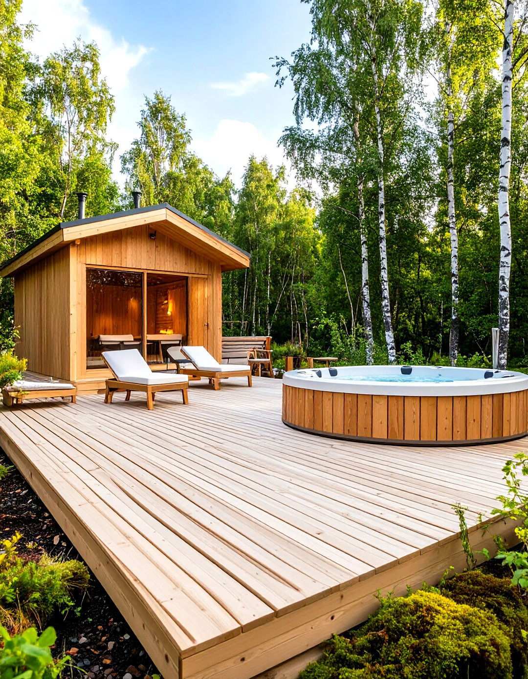 Scandinavian Wellness Sanctuary - 24 Hot Tub Decor Ideas