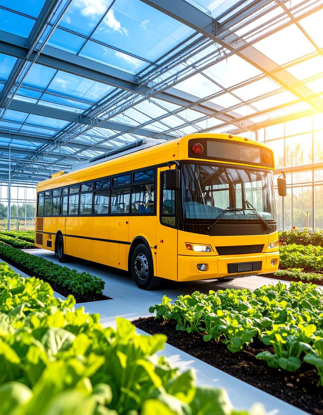 School Bus Greenhouse with Geothermal Heating - 24 School Bus Greenhouse Ideas