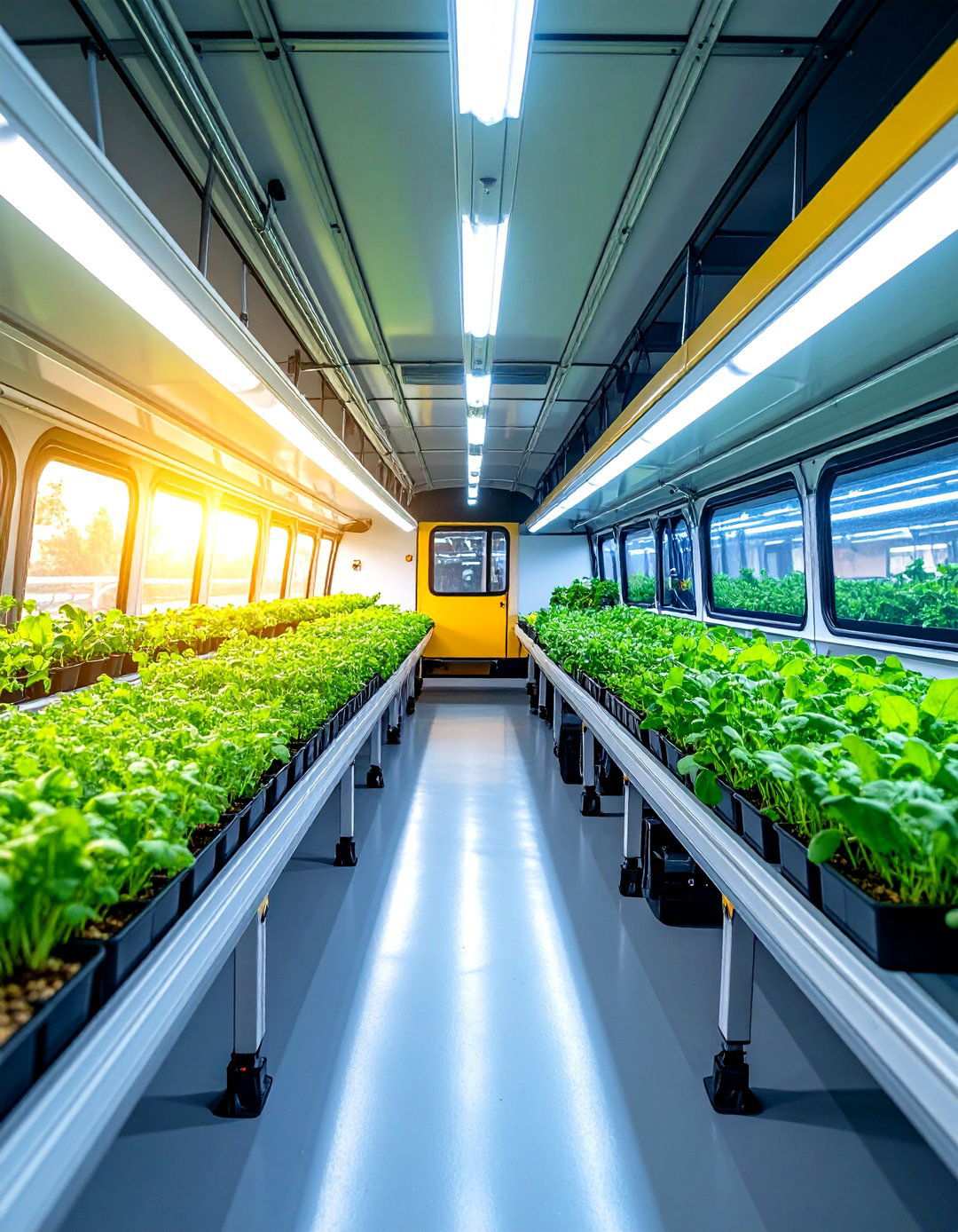 School Bus Greenhouse with Microgreen Production - 24 School Bus Greenhouse Ideas