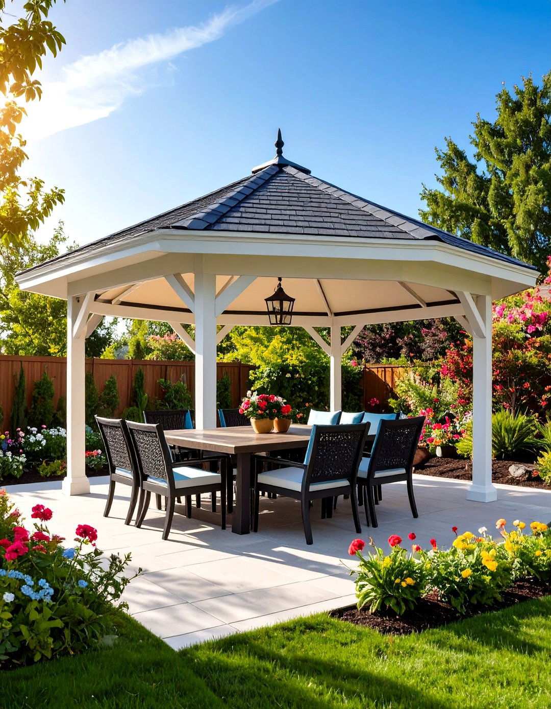 Screened Patio Gazebo for Bug Free Relaxation - 24 patio with a gazebo ideas