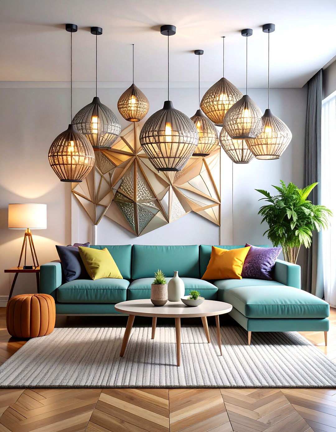 Sculptural Art Wall Light Fixtures - 24 Living Room Wall Lighting Ideas