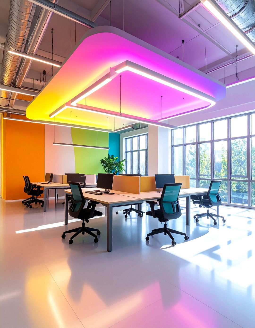Sculptural Lighting Art Combinations - 24 Office Wall Decor Ideas