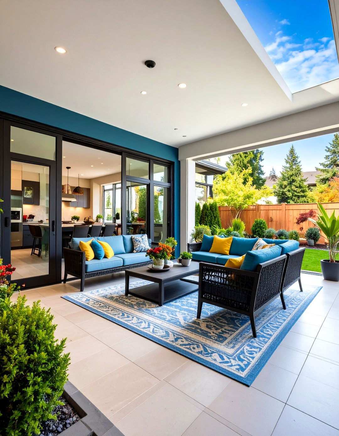 Seamless Indoor Outdoor Transition Spaces - 24 Townhouse Interior Design Ideas