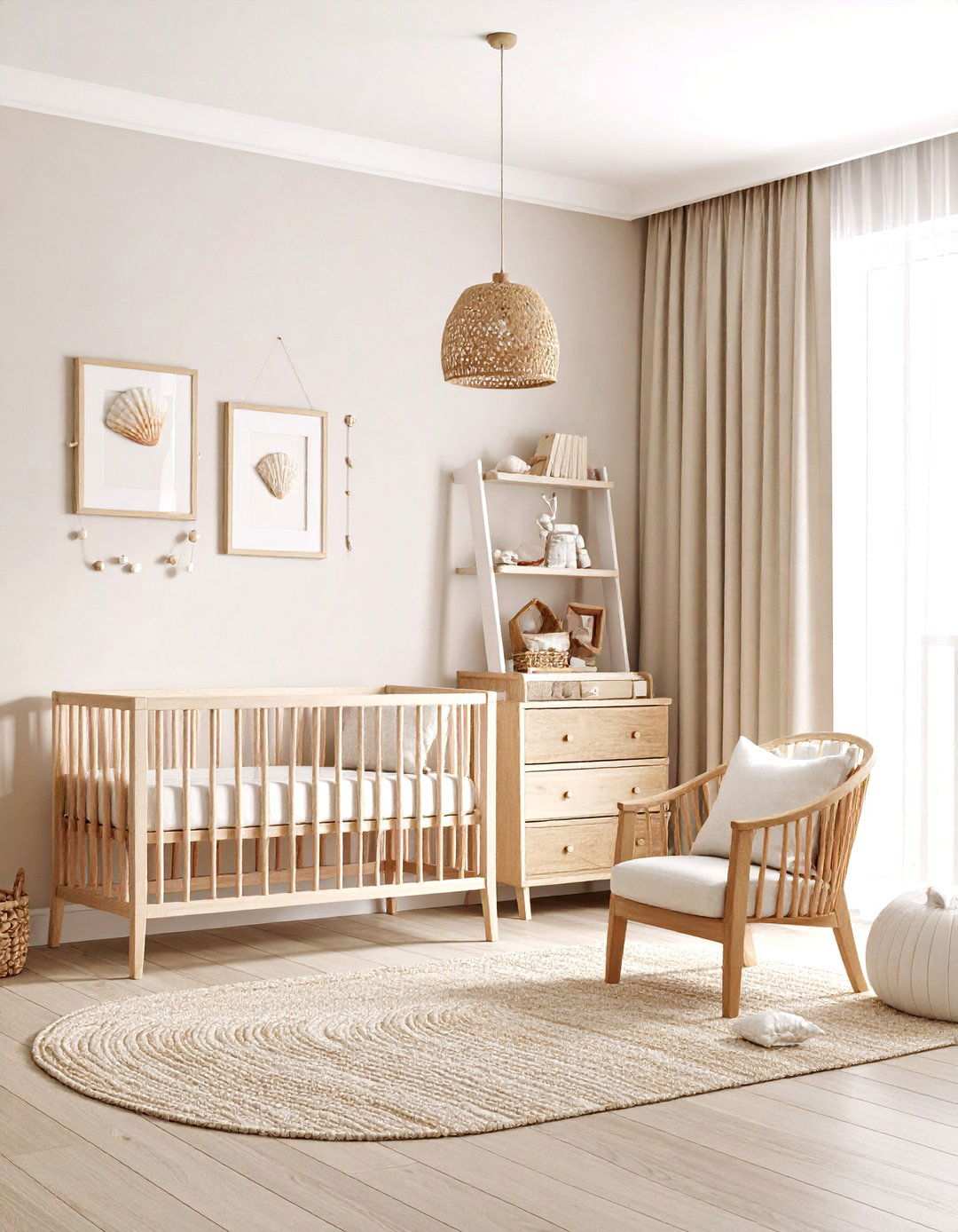 Seashell Collection Nursery - 24 Ocean-themed Nursery Ideas