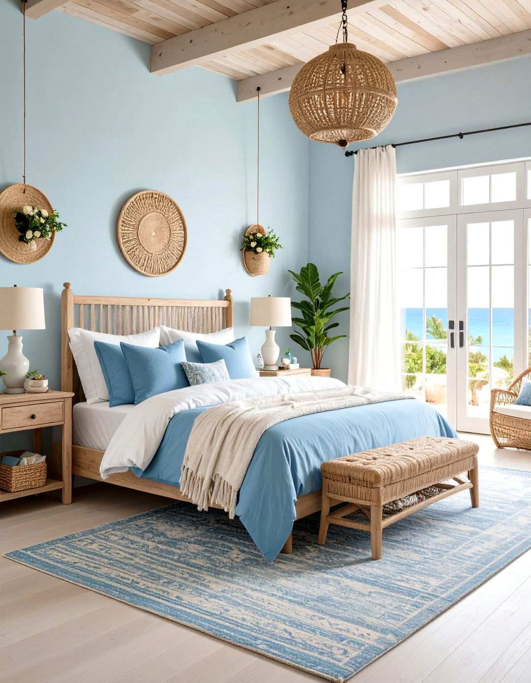 Seaside Romance Bedroom - 24 Mediterranean Bedroom Ideas