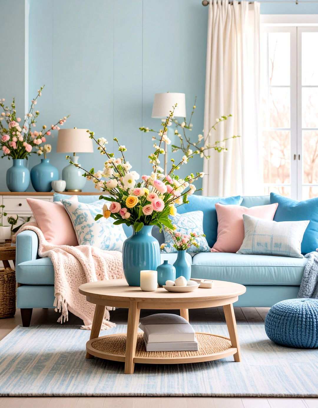 Seasonal Accessory Styling - 24 Hamptons Living Room Ideas