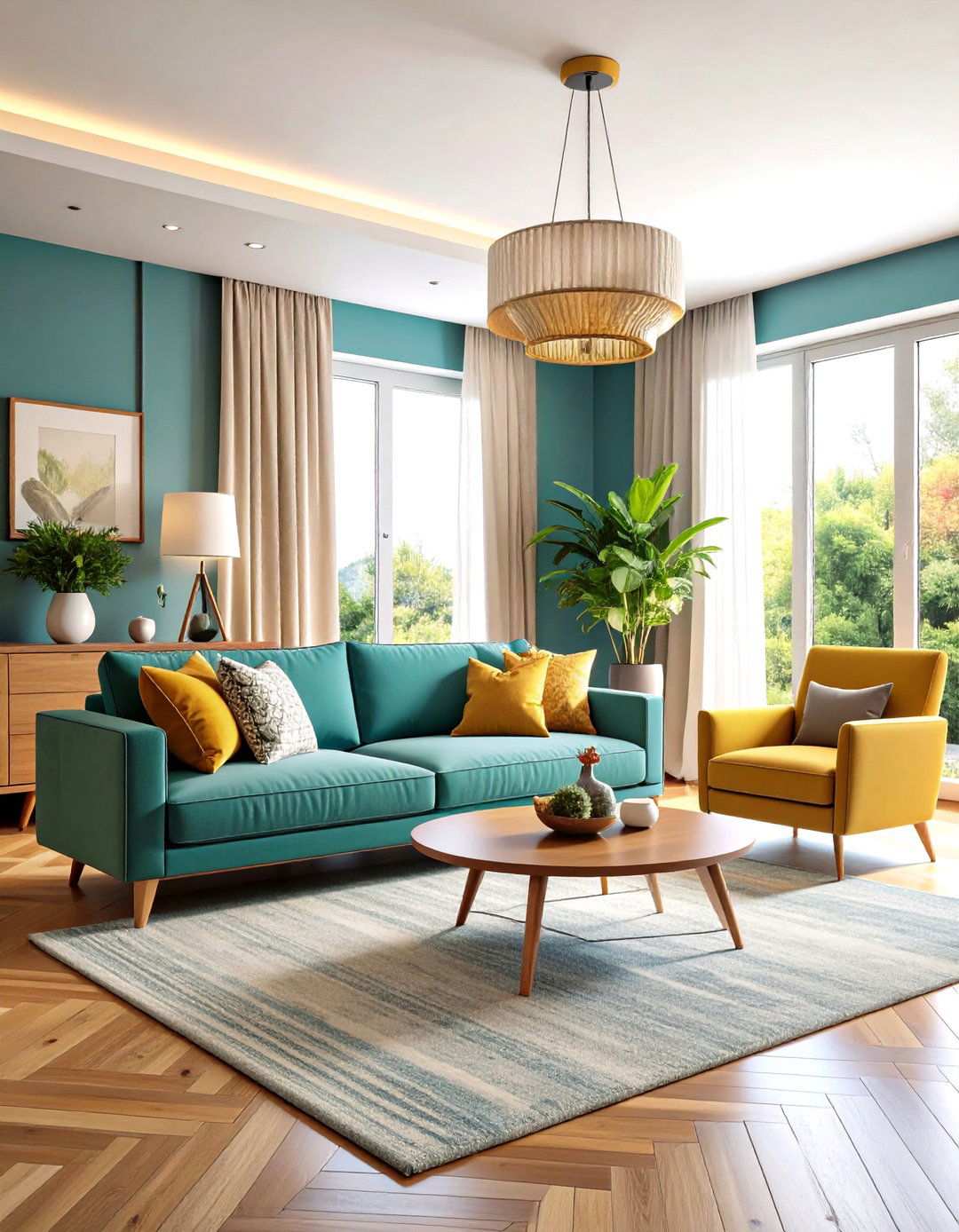 Seasonal Adaptability Design Approach - 24 Open Concept Vaulted Ceiling Living Room Ideas