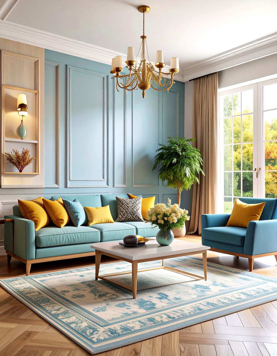 Seasonal Adaptable Design - 24 Living Room Wainscoting Ideas