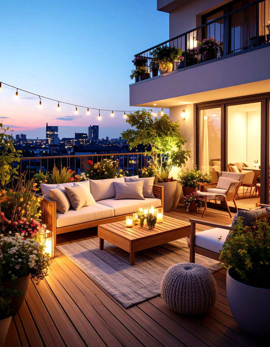 Seasonal Adaptation Penthouse Balcony - 24 Penthouse Balcony Ideas