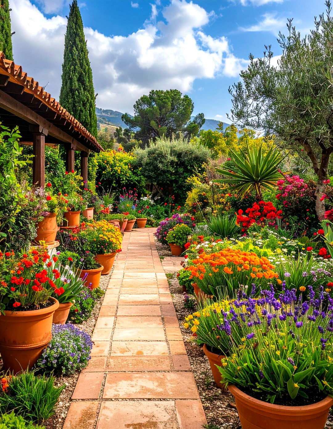 Seasonal Color Rotation - 24 Mediterranean Garden Ideas