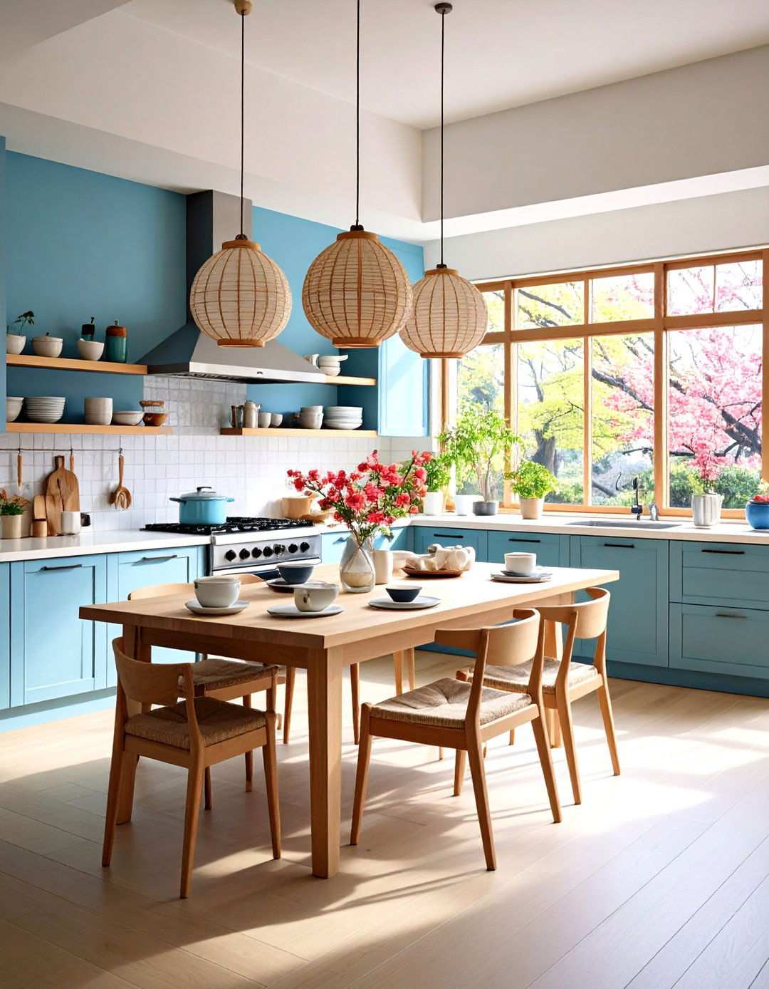 Seasonal Display Areas and Natural Cycle Acknowledgment - 24 Japanese Style Kitchen Ideas