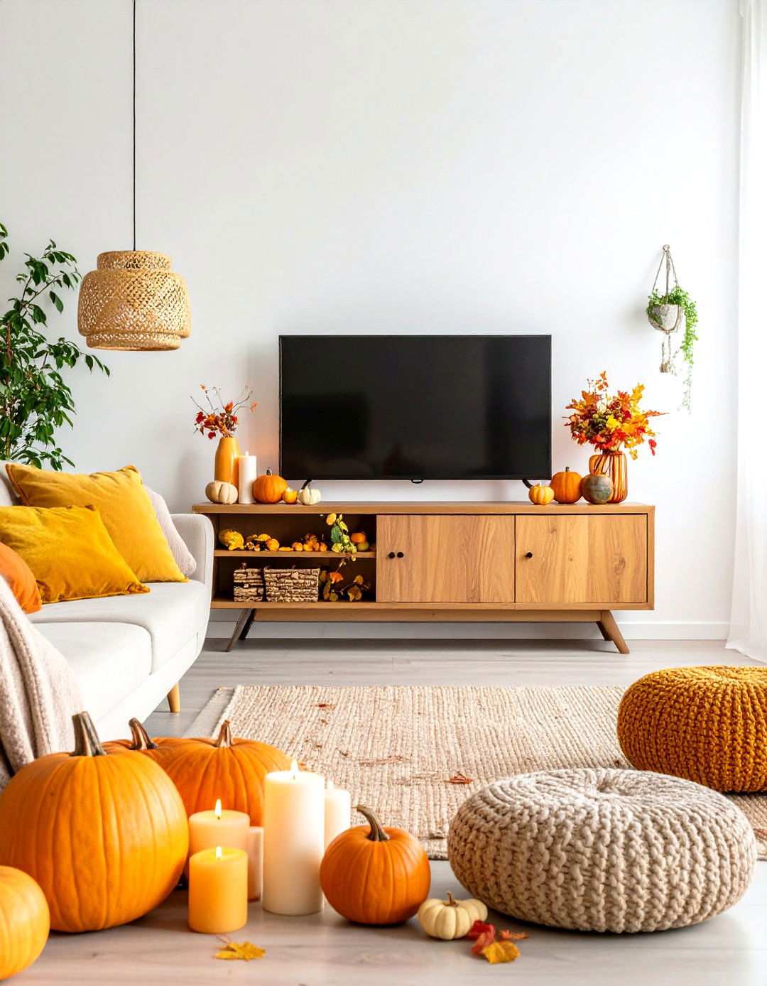 Seasonal Holiday Console Decor - 24 Tv Console Decor Ideas