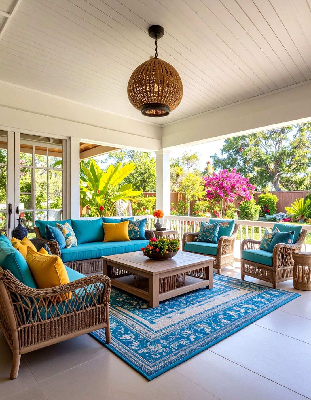 Seasonal Lanai with Changeable Decor - 24 Lanai Porch Ideas