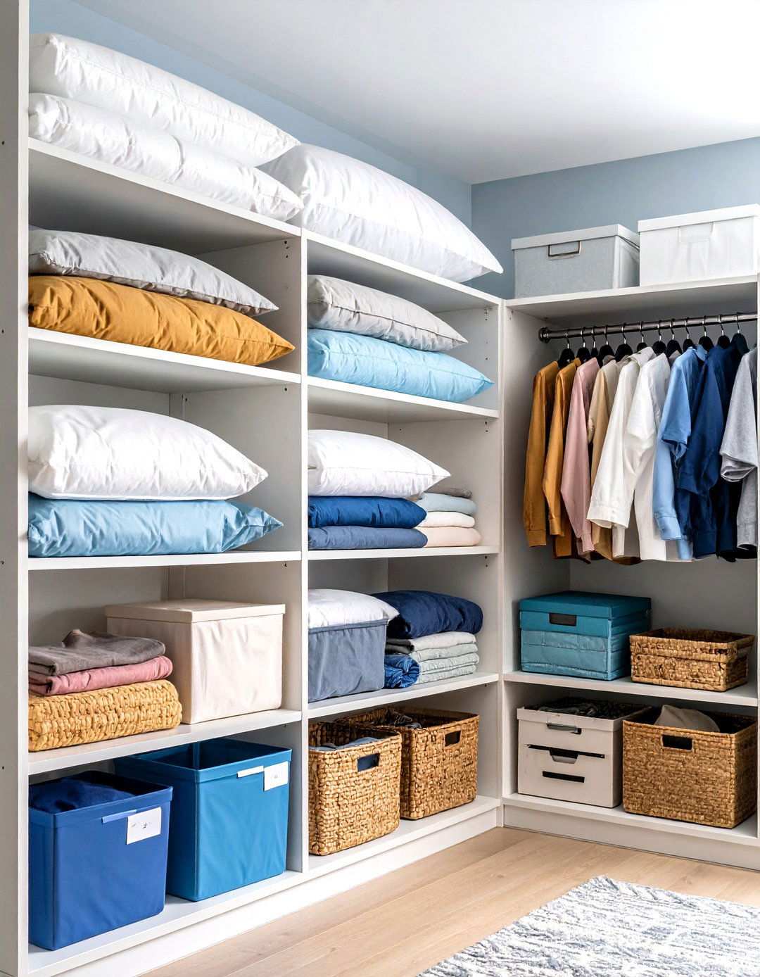Seasonal Rotation Storage System - 24 Linen Closet Organization Ideas