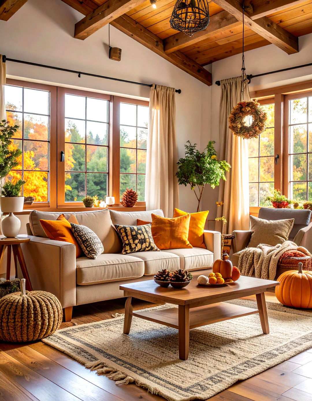 Seasonal Rustic Decorating Ideas - 24 Rustic Living Room Ideas