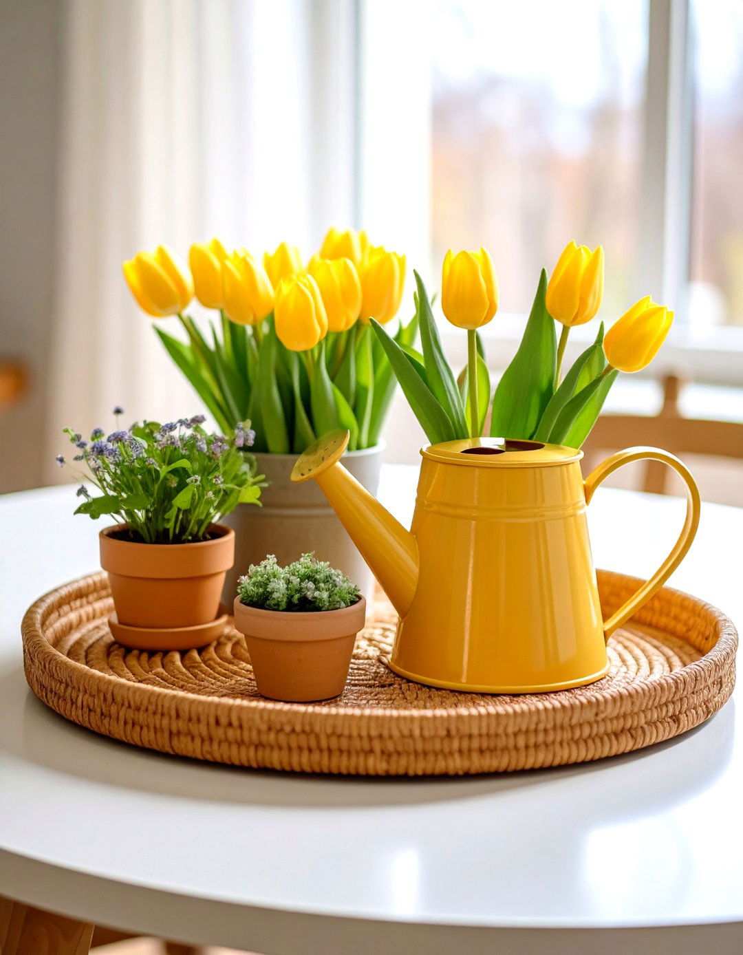 Seasonal Spring Garden Tray - 24 Tray Decor Ideas