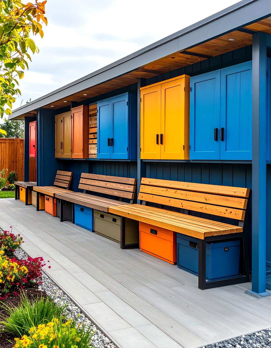 Seasonal Storage Integration System - 24 Outdoor Decor Ideas