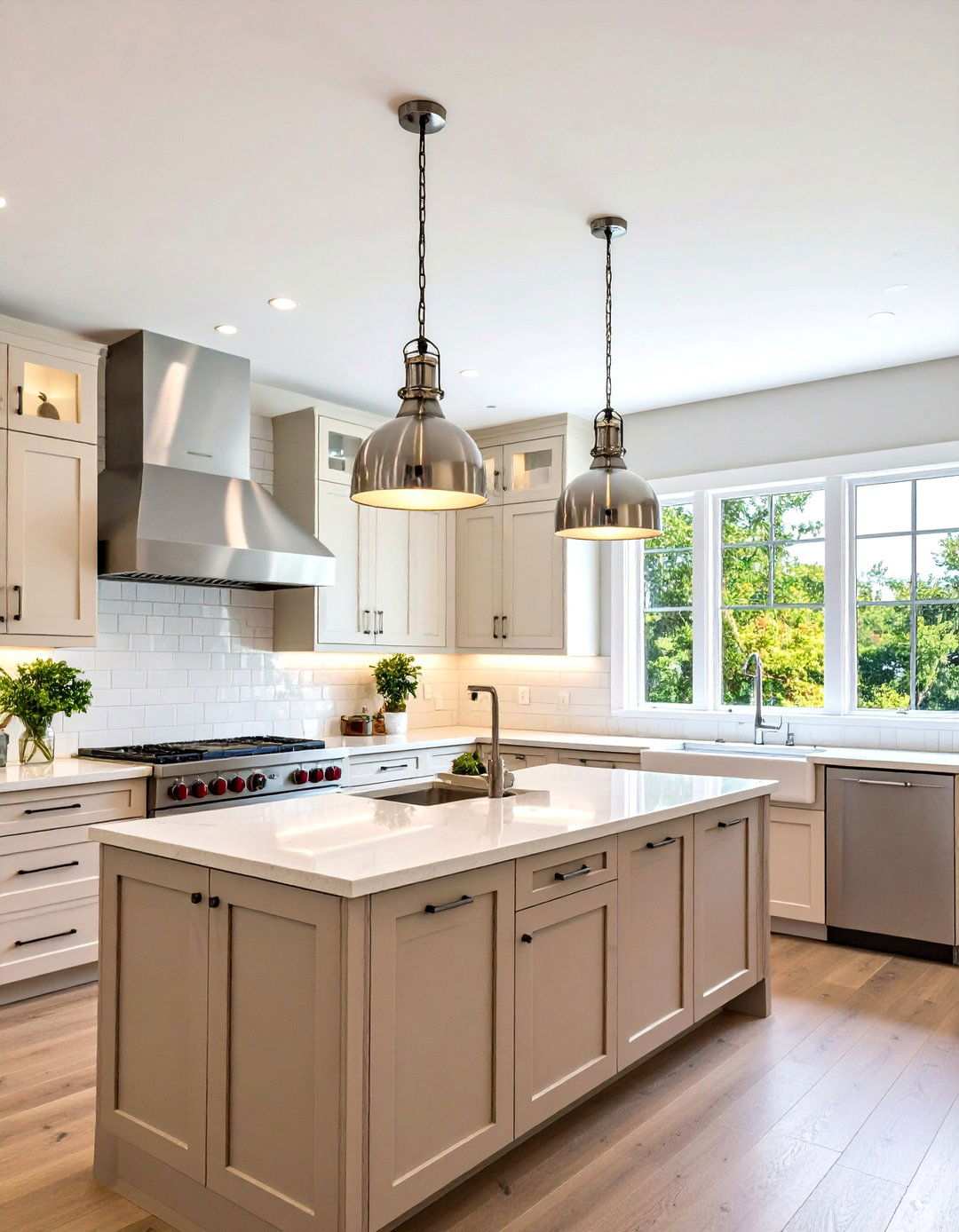 Semi Flush Contemporary Designs - 24 Small Kitchen Lighting Ideas