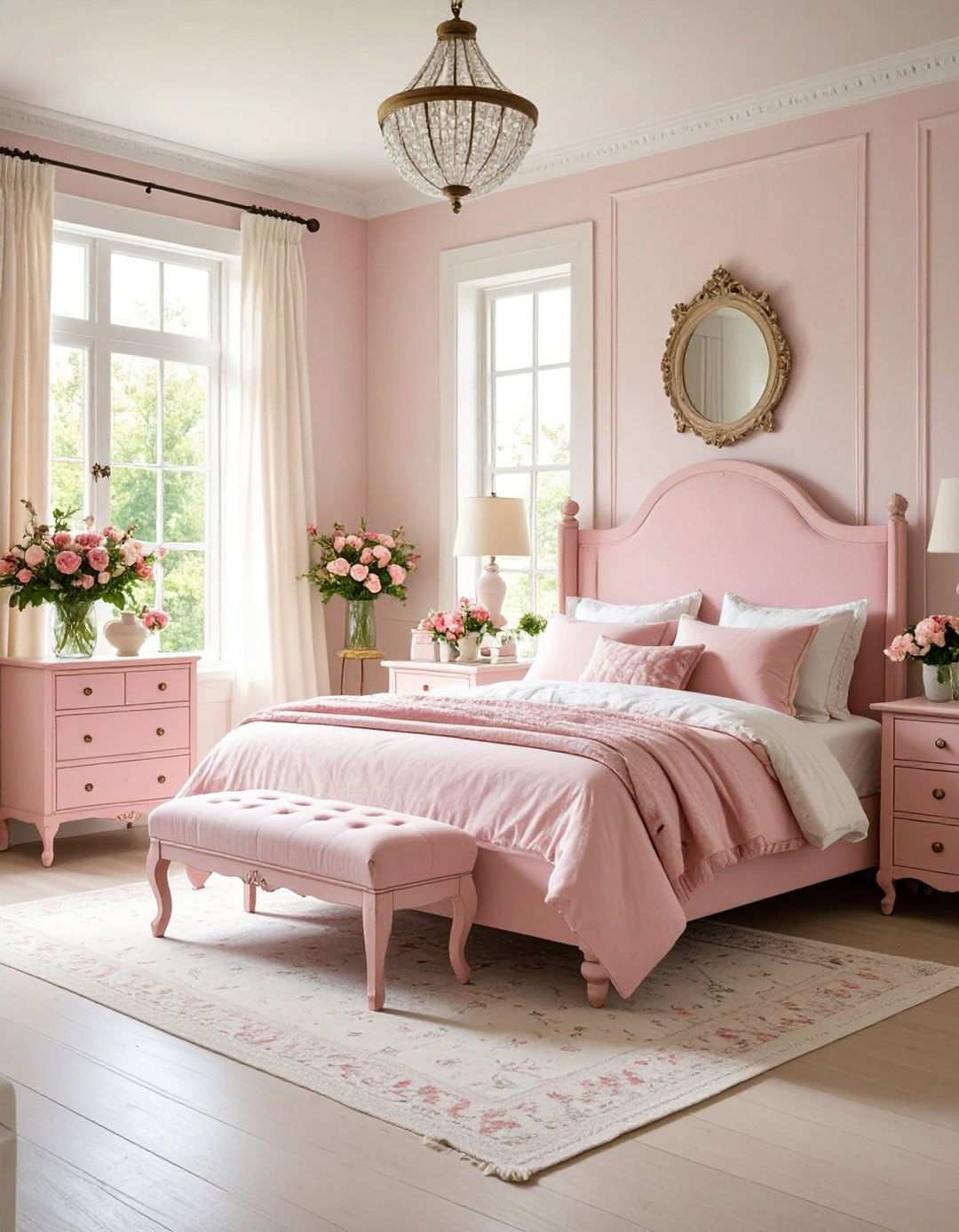 Shabby Chic Pink Romance - 24 Pink Bedroom Ideas