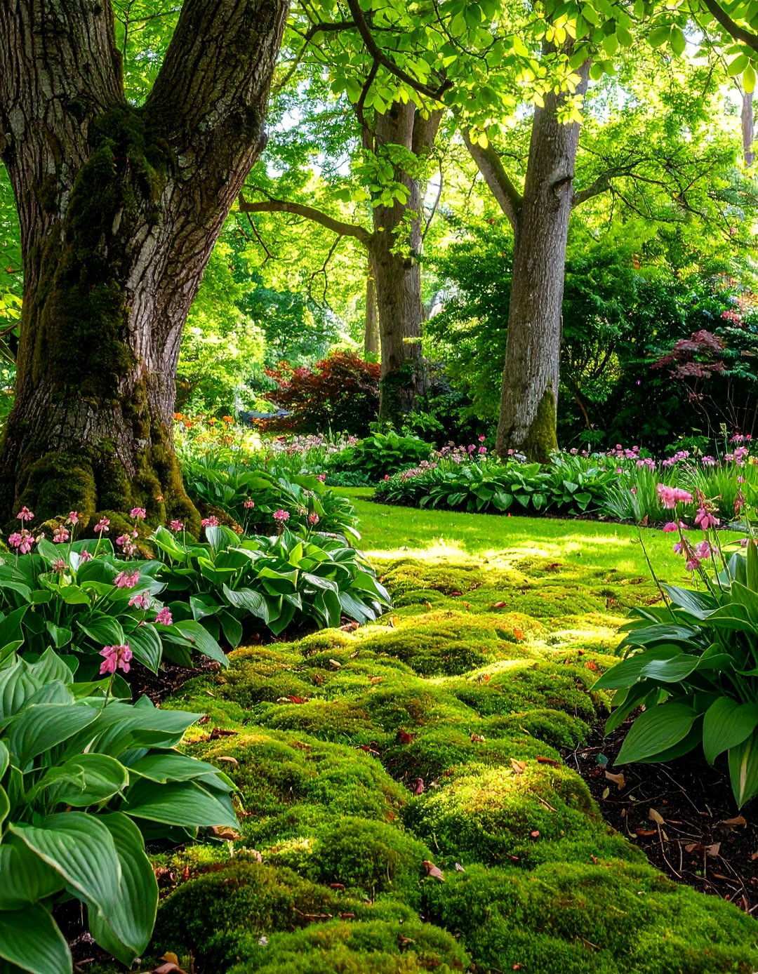Shade Garden Moss Groundcover - 24 Moss Garden Ideas