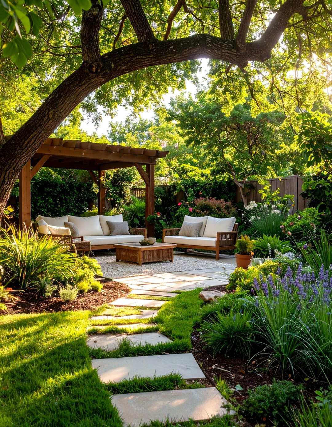 Shade Garden Retreat - 24 Xeriscape Ideas
