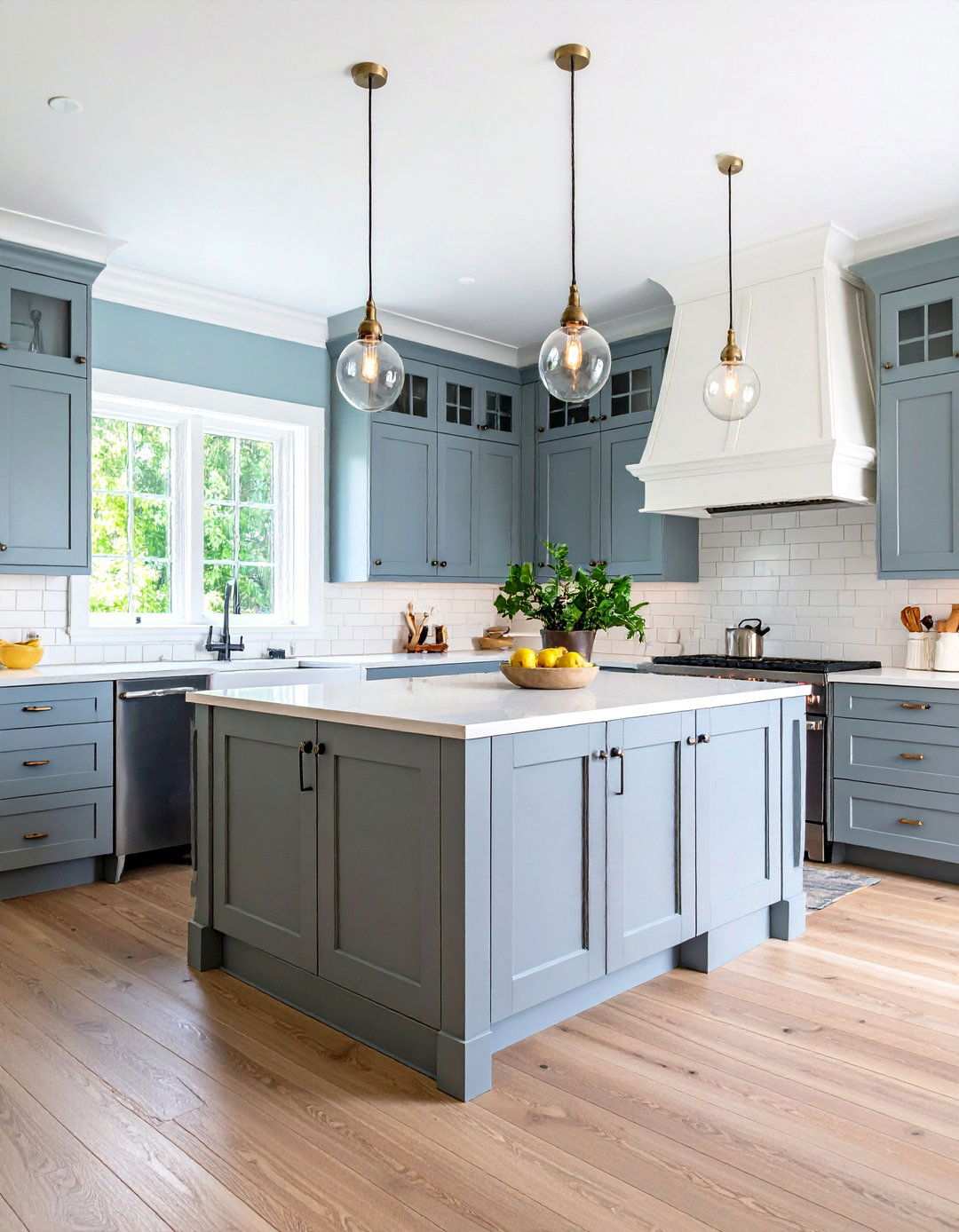 Shaker Kitchen Cabinets - 24 Transitional Interior Design Ideas