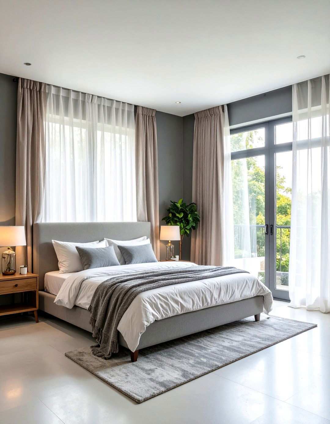 Sheer Curtains for Airy Lightness - 24 What Color Curtains Go With Gray Walls
