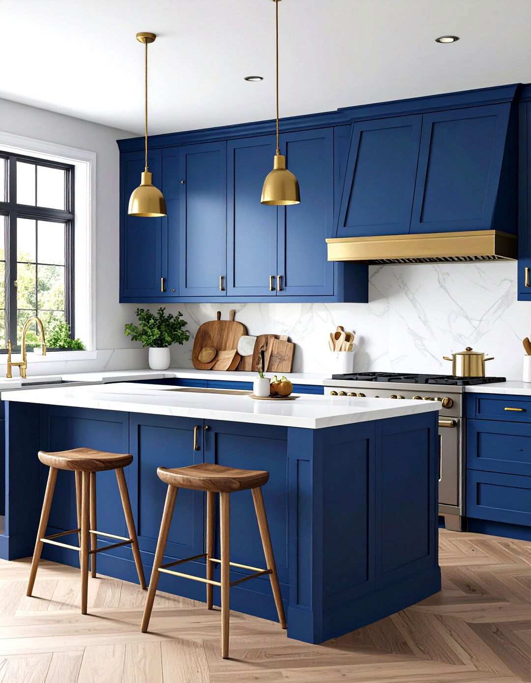 Sherwin Williams Naval Kitchen Cabinets - 24 Navy Blue Kitchen Cabinets Ideas